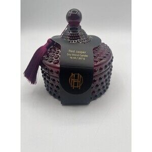 Red Jasper Soy Blend Candle  14 Oz. House of Harlow 1960 New HTF Tassel Charm